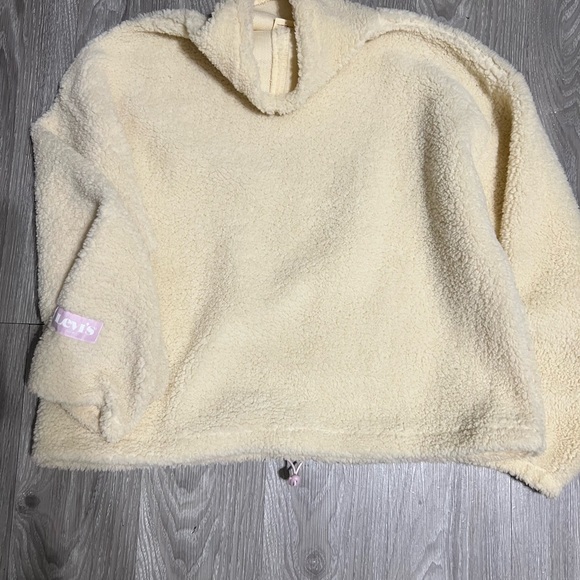 Levi's Cream Sherpa Jacket - Picture 1 of 4